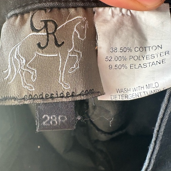 GR, Women's Black riding pants/Breeches, equestrian horse - Picture 9 of 11